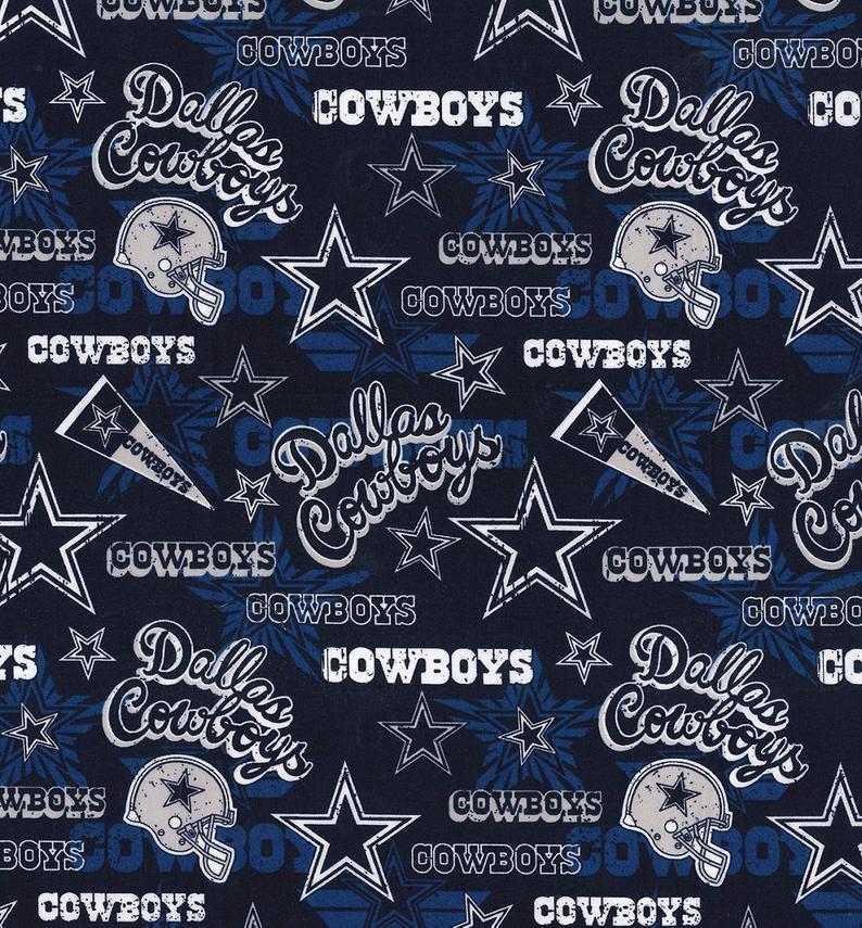 Dallas Cowboys Fabric for Masks