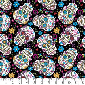 Day of the Dead Fabric for Masks
